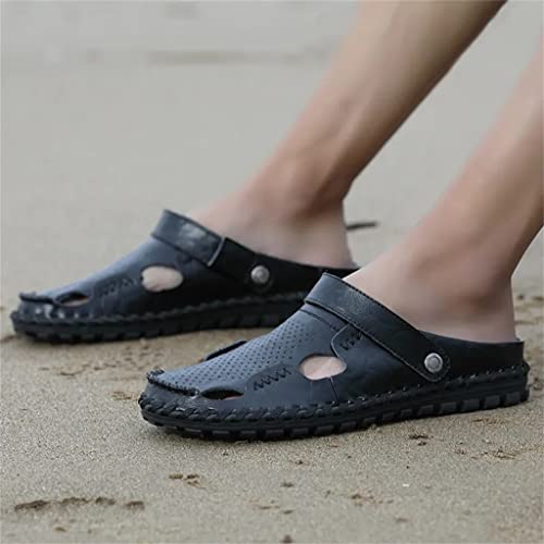 Men Sandals Genuine Leather Beach Trekking Comfortable Outdoor Beach Slippers Size(42)3