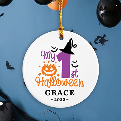 Personalisierte Mein Erstes Halloween Ornament, Babys Erstes, Benutzerdefinierte Halloween-Dekorationen, Neugeborenes Mädchen-Geschenk, Neugeborenes Jungen Geschenk Cover