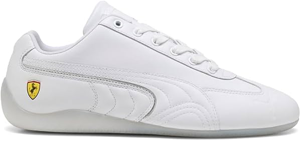 Tenis casual PUMA para hombre Scuderia Ferrari Speedcat Miami con cordones - Blanco - Talla 9 M