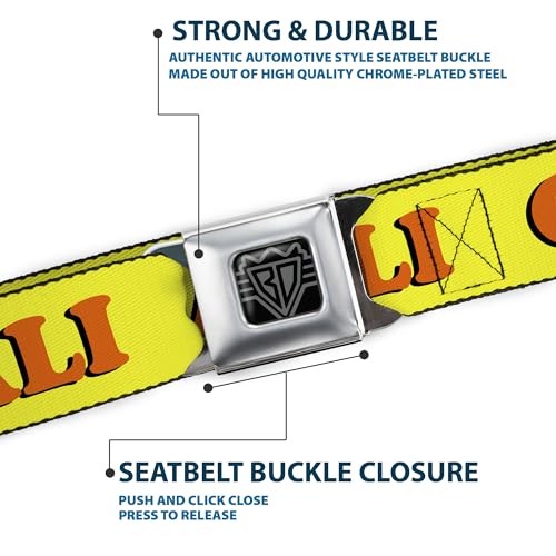 Cinturón de asiento California Buckle-Down unisex ajustable 38cm 6