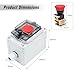 IP67 Waterproof Emergency Stop Button with Protective Cover, Outdoor Anti-Misoperation Switch (6A-110V/3A-240V/2.5A-380V AC/DC)