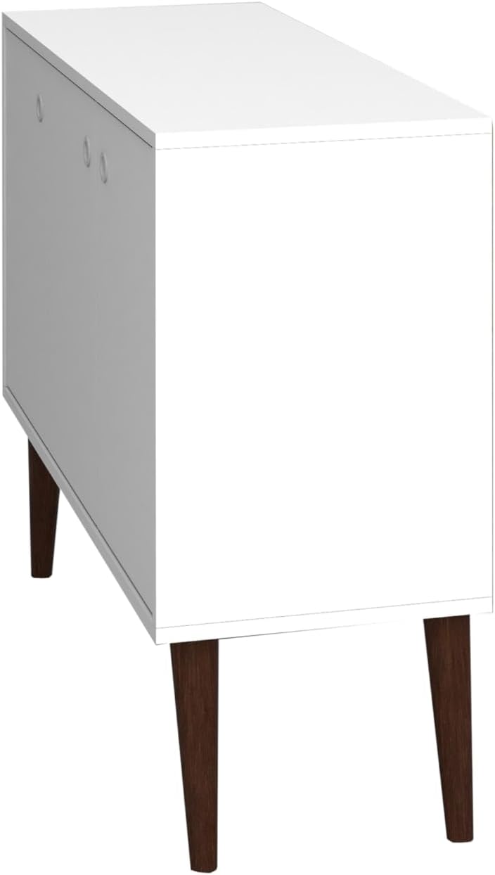 Bromma White Mid-Century Modern 36" Sideboard with Splayed Legs