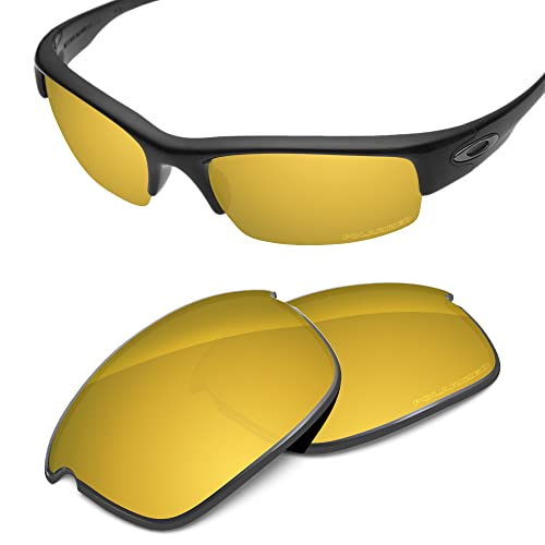 Verres pour Oakley Bottlecap polarisés en polycarbonate jaune doré de rechange taille unique
