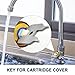 Faucet Cartridge Key – Stainless Steel Cover Opener Portable Design | Tap Cartridge Removal Tool Plumbing Maintenance Supplies Home Sink Bathroom Repair Installation Accessory Ornament