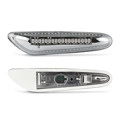 Kierunkowskaz boczny LED pasuje do BMW serii 1 | E81, E82, E87, E88 | chrom przezroczyste szk?o