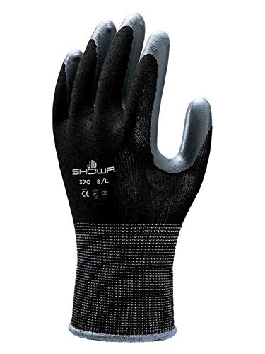 24 Pair - Showa Atlas 370 Black Work Gloves Size Xl 370Bxl-09 (2 Dozen) #TOP1
