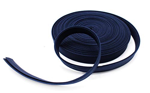 Bias Tape ~ 1/2" Wide Double-Fold Bias Tape ~ Navy ~ Poly Cotton (10 Yards/Pack)~ Made In Usa #TOP3