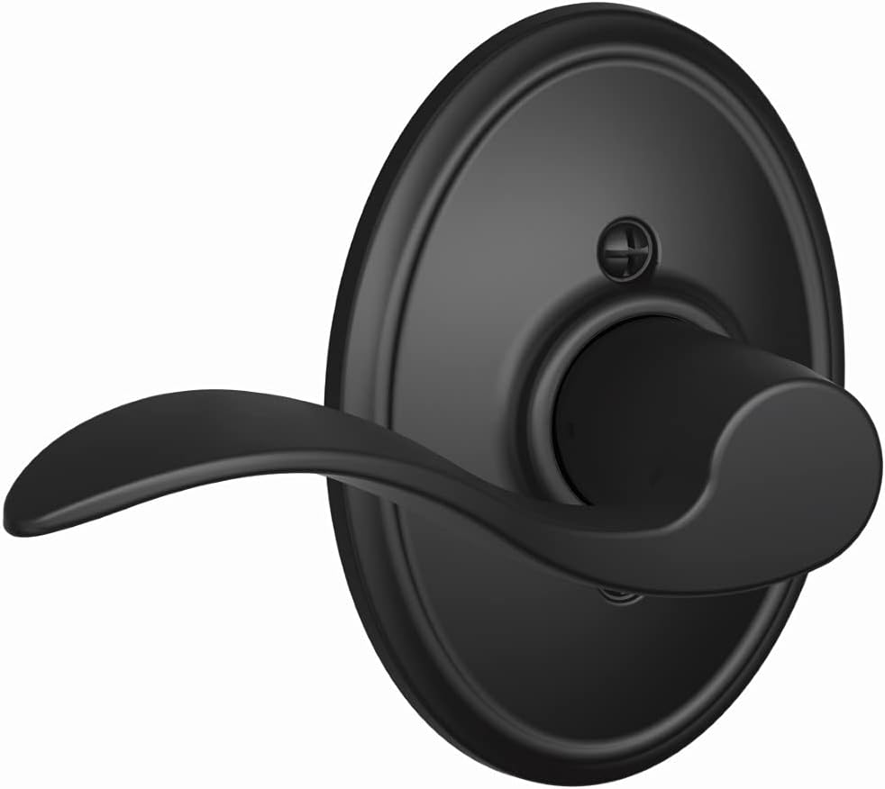 Schlage Accent Lever with Wakefield Trim NonTurning Lock in Matte