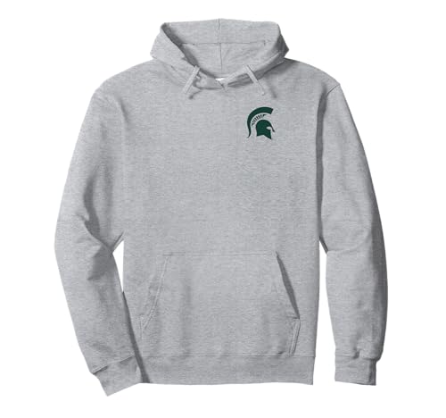 Michigan State Spartans Left Chest Icon Logo Pullover Hoodie