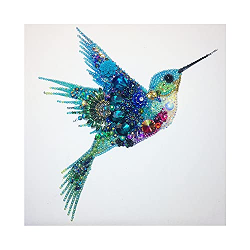 Diamond Painting Partial Drill Kits Special Shaped Diamond Painting Hummingbird Diamond Dot Crystal Rhinestone Diamond Art Crafts for Home Wall Decor Gifts
