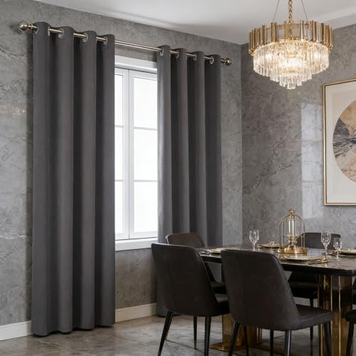 Rideaux à oeillets anti froid et occultants pour une obscurité totale de la chambre - 3