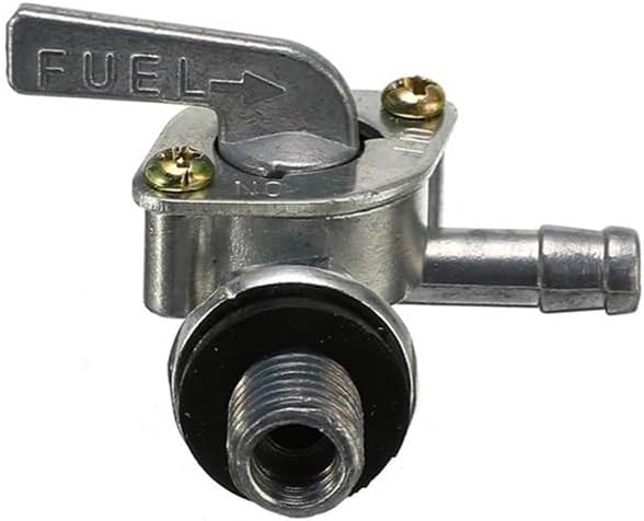 On/Off Fuel Shut Off Tap Switch Compatible with Gasoline Generator Replacement 2-3-5KW M10x1.25 It 1/4" Hose Accessories(Left)