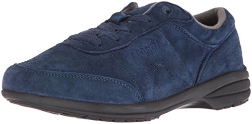 Propet Women's Washable Walker Suede Oxford, Indigo, 6 W Us #TOP30