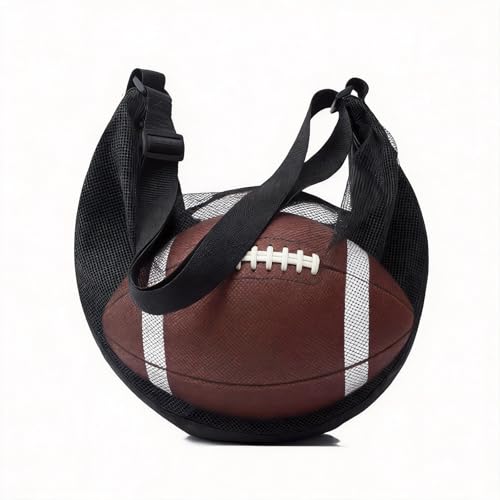 TAGUTA Ball Bag with Zipper Pocket - Fits All Kinds of Balls, Carries Basketball, Rugby,Football and Volleyball，Shoe Bag with Shoulder Strap