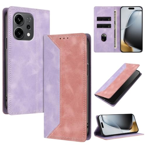 �W�F�l���b�N Oppo Find X8 Ultra 5G�Ή� (�J���[:�p�[�v��/�s���N) ���U�[�E�H���b�g �t���b�v���C�o�b�N�P�[�X �f���A���p�^�[���J�o�[