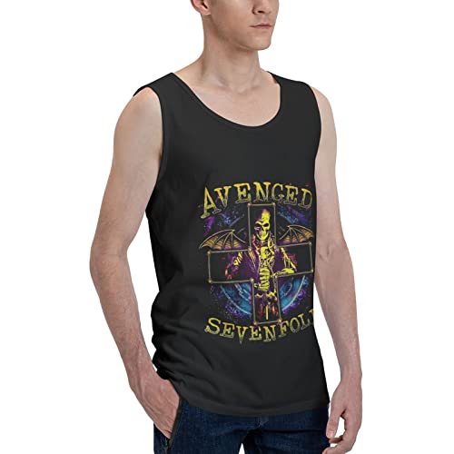 Avenged Rock Sevenfold Music Band Tank Tops Men's Bodybuilding Gym Shirt Sleeveless Shirts Undershirt Workout Tank Top Black Xx-Large #TOP1