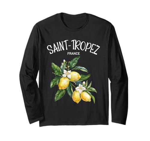 Saint-Tropez Lemon Art French Lover Francia Costa Azul Manga Larga
