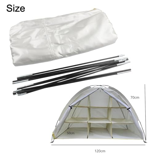 Meuble de rangement camping léger étanche 120x50x70cm avec étagère - 2