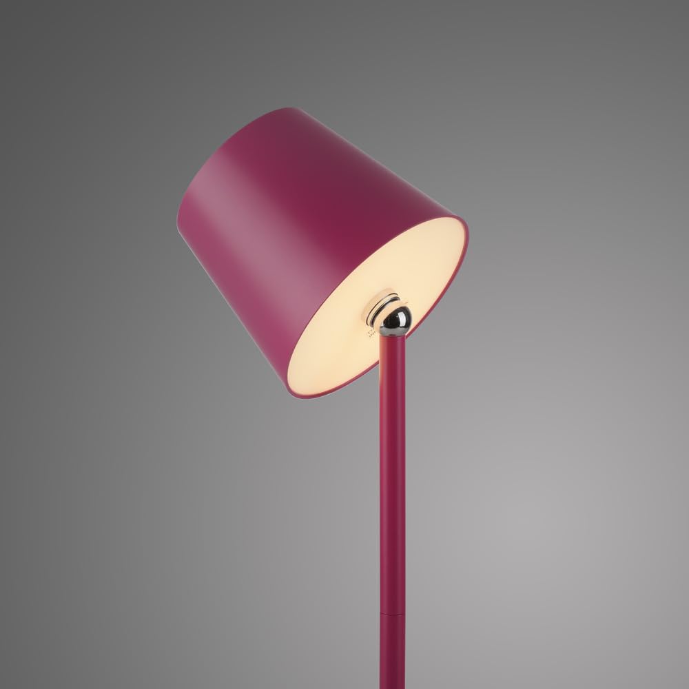 SellTec LED Tischleuchte Akku Flaschenleuchte Touchdimmer dimmbar pink | IP54 Außen, Für Garten, Gartentisch, Camping, Balkon, Terrasse