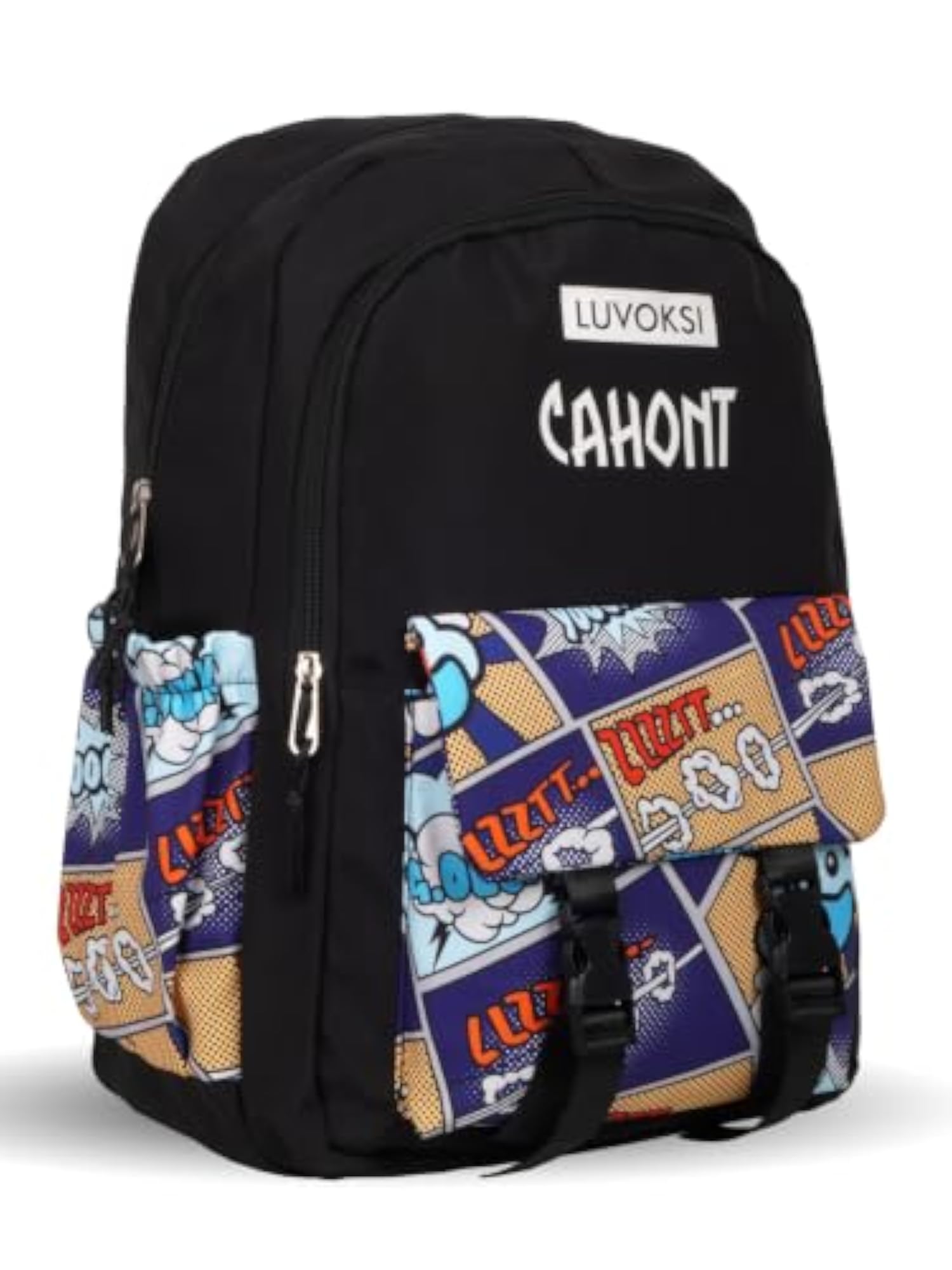 Casual Black and Yellow Backpack for Everyday Use