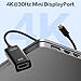 4K Mini DisplayPort to HDMI Adapter 2 Pack, 4K@30Hz Mini DP to HDMI Adapter, Gold-Plated Thunderbolt to HDMI Converter Compatible with MacBook Air/Pro, Microsoft Surface Pro/Dock, Monitor, Projector
