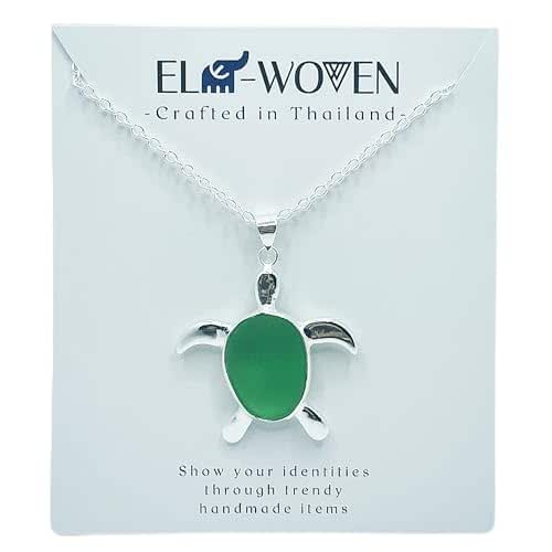 NOVICA Sea Turtle Family Citrine Pendant Necklace – Sterling Silver Jewelry For Women & Girls