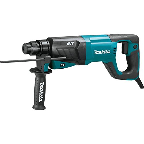 Makita Hr2641X1 Sds-Plus 3-Mode Variable Speed Avt Rotary Hammer With Case And 4-1/2" Angle Grinder, 1" #TOP1