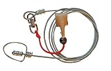 Astro Egg Homestead Space Age Tie Cord (6ft, Steel, Red) Qty-2