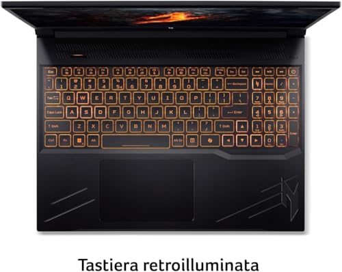 Nitro V16 Notebook, pc portatile Gaming Ryzen 7 8845HS, Ram 32Gb DDR5 Ssd 1256 GB NVMe, Display 16" WUXGA IPS 165 Hz, NVIDIA GeForce RTX 4060 8 GB, tastiera retroilluminata, Windows 11 Pro - Notebook - Immagine 2