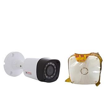 J.K.VISION PVC Box Bundle with CP-Plus 2.4 mp HD Cosmic Series Bullet CCTV Security Camera (CP-USC-TA24L2)