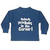 Edward Sinclair Sweat-shirt bleu marine pour enfant « Nobody Puts Baby in the Corner » - Bleu - 5-6 ans