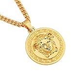 ★ Design: Medusa ist eine altgriechische Schlangenbanshee. Wer ihre Augen sieht, wird versteinert sein. Dieses Monster wurde vom Helden Perseus mit Hilfe von Athene und Hermes erwürgt. Perseus widmete seinen Kopf der Athene, also war der Schädel in Athens Aegis, der europäischen Mythologie, verankert!