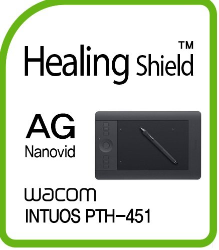 Healingshield �X�L���V�[���t���ی�t�B���� Anti-Fingerprint Anti-Glare Matte Film for Wacom Tablet Intuos PTH-451 [Front 1pc]