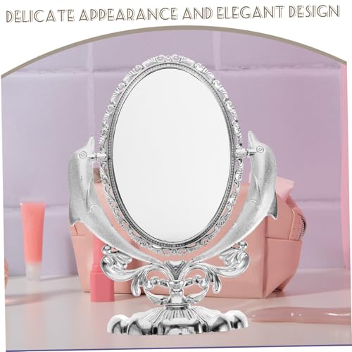 Miroir de maquillage pivotant double face : vue précise et stable