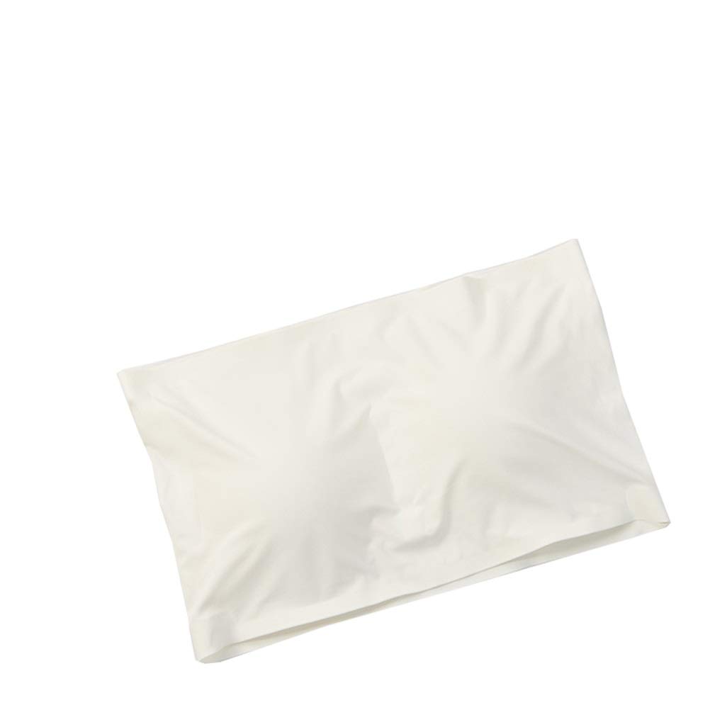 Uiefcndl One Color Strapless Seamless Bandeau Bra Tube Top One Size (White)/36115