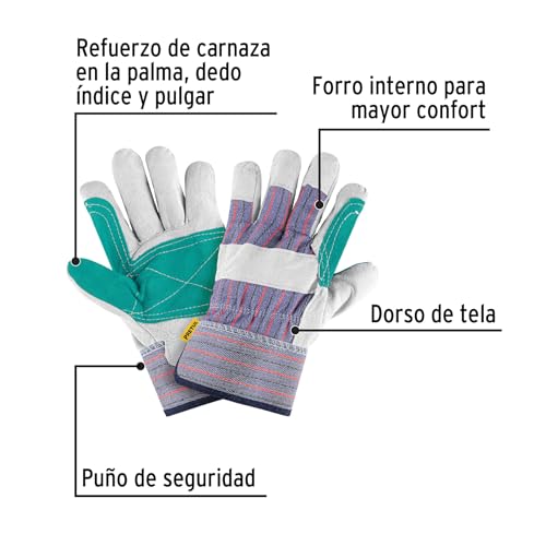 Guantes de carnaza y loneta 8 Imagen adicional