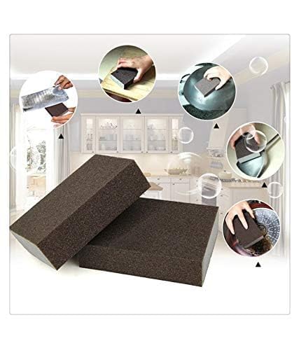 PTSCS Sanding Sponge Block for Kitchen Use, Multipurpose Sand Paper Magic Scrub Sponge Deep Cleaner Eraser Kitchen Tool (Pack of 3) 2