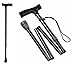 Produktbild Gehstock Krückstock Spazierstock Aluminium Faltbar Schwarz 1 Stück Wanderstock Gehhilfe Tiga-Med Gehstöcke Krücken Krückstöcke