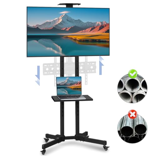 Comparativas de Estante para televisor - los mas comprados. 37 KOZFULE Soporte TV Ruedas para Television de 32 a 65 Pulgadas, Soporte TV Pie para Televisor con Estante para Portátil, Soporte TV Suelo Altura Ajustable Movil, MAX 65kg