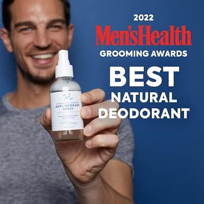 Surface Deep Natural Spray Deodorant for Men/Women, Anti-Odorant, Natural Spray Deodorant for Women and Men, Aluminum Free, Vegan, Cruelty Free. Dermatologist Developed.