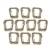 AKOAK 10 Pack Multipurpose Coyote Tan D-Ring Plastic Buckle Locking Hanging Hooks Backpack Hanging Locks Snap Keychains for Backpack Straps Webbing Paracord Bracelet Outdoor Tool