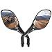 GOOFIT 8mm Black Rear View Mirror for GY6 50cc 125cc 150cc 250cc Scooter Moped Motorcycle (pair)