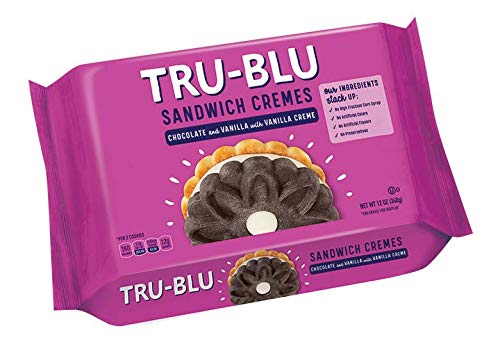 Tru-Blu Duplex Cookies With Chocolate & Vanilla Cream | No Artificial Ingredients | No High Fructose Corn Syrup | Made In The Usa | 12 Ounce (Pack Of 3) #TOP2