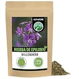 Alpi Nature Epilobio Infusión 250g, Sauce llorón Seco y Cortado con Pequeñas Flores, Epilobio Te