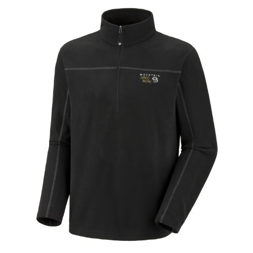 Mountain Hardwear Men's Microchill Zip T Black-010 Large