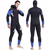 Traje De Neopreno Para Hombre De 5MM, Traje De Buceo Premium De 2 Piezas Para Pesca Submarina, Traje De Buceo De Manga Larga, Traje De Cuerpo Completo Para Mantener El Calor ( Size : Aldult/L )
