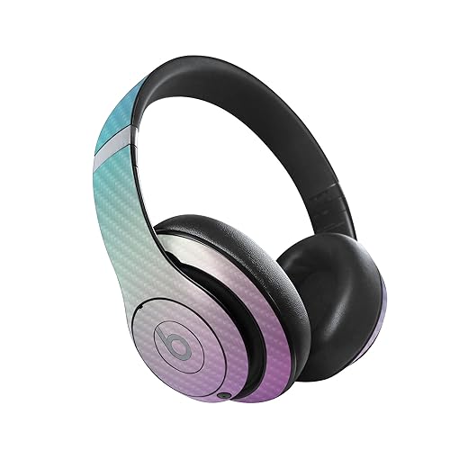Image of MightySkins Carbon Fiber Skin Compatible with Beats Studio Pro - Vivid Fog | Protective, Durable Textured Carbon Fiber Finish | Easy to Apply, Remove, and Change Style