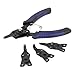 SNAP RING RETAINING PLIERS SET, INTERNAL EXTERNAL, INTERCHANGEABLE JAWS, 45°, 90° & 180° DEGREES, CAR, AUTO TRUCK, MOTORCYCLE, MECHANIC