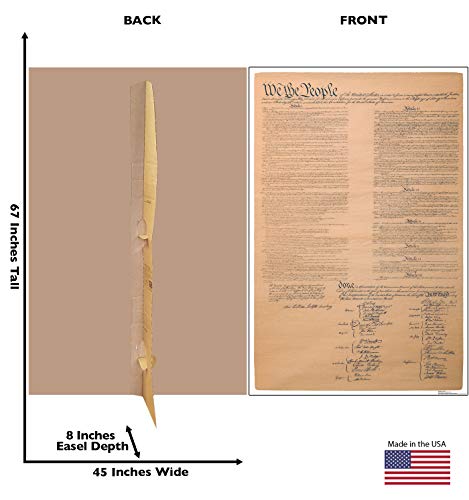 Image of Cardboard People We The People Life Size Cardboard Cutout Standup - Constitution for The United States