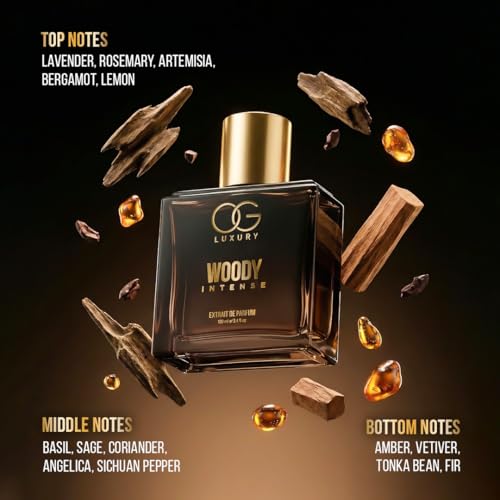 Image of OG Luxury India's Strongest Woody Intense Extrait De Perfume for man, Premium & Long-Lasting Scent, luxury perfume for Special Occasions & Gifting, 100ML